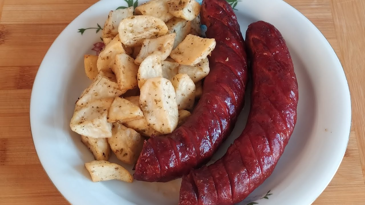 Kiełbasa z Air Fryer - Grillowane w frytkownicy beztłuszczowej