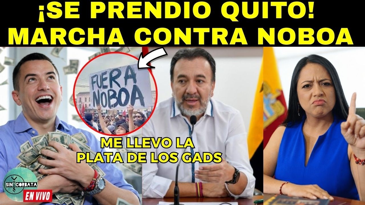 EN VIVO MOVILIZACIONES EN QUITO CONTRA NOBOA ¡A DEFENDER A LOS GADS!