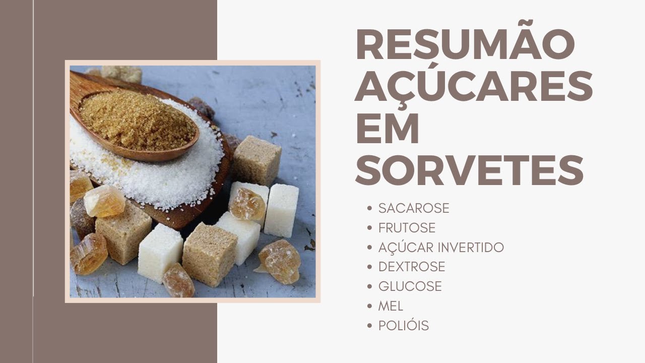RESUMÃO SOBRE OS AÇÚCARES EM SORVETES | DESVENDANDO O SORVETE