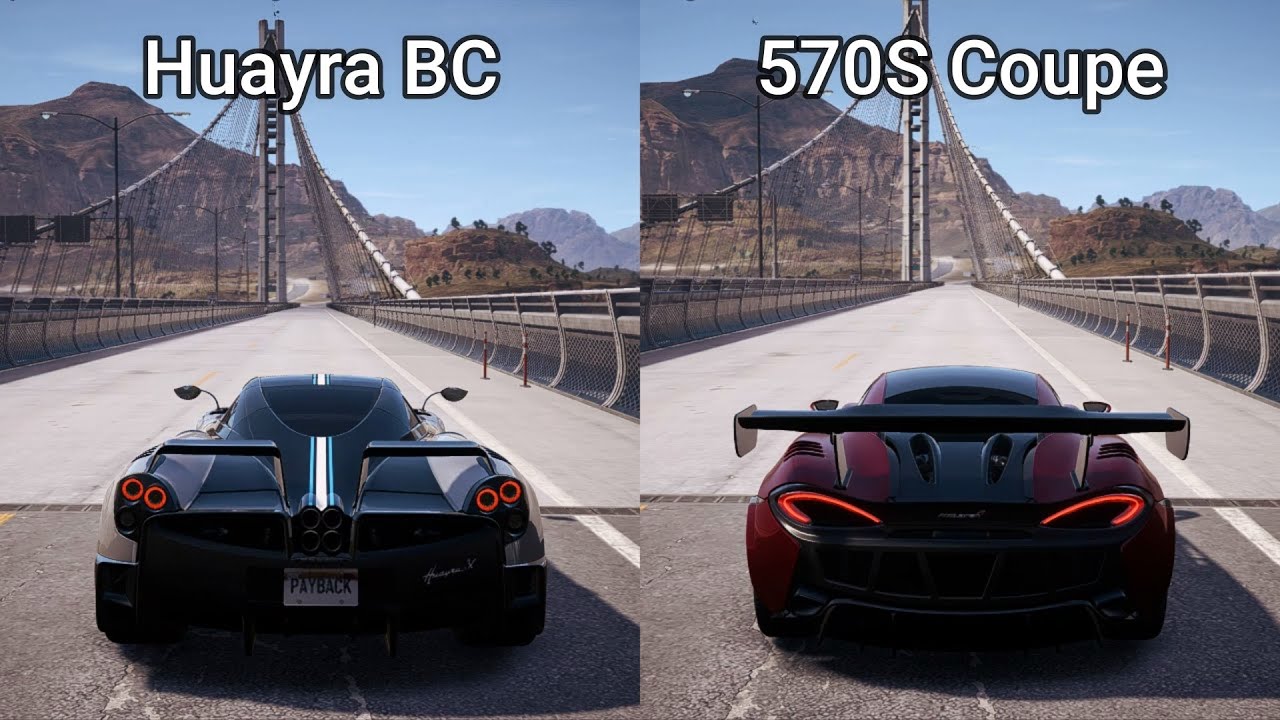 NFS Payback - Pagani Huayra BC vs Mclaren 570S - Drag Race