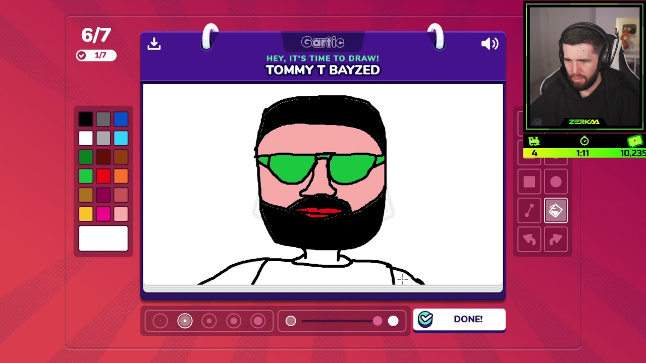MANDEM GAME NIGHT WITH TOMMYT, PATAR, ABDUL, ADAM,VINCE,ALAN,DEAN #zerkaa #roleplay #garticphone