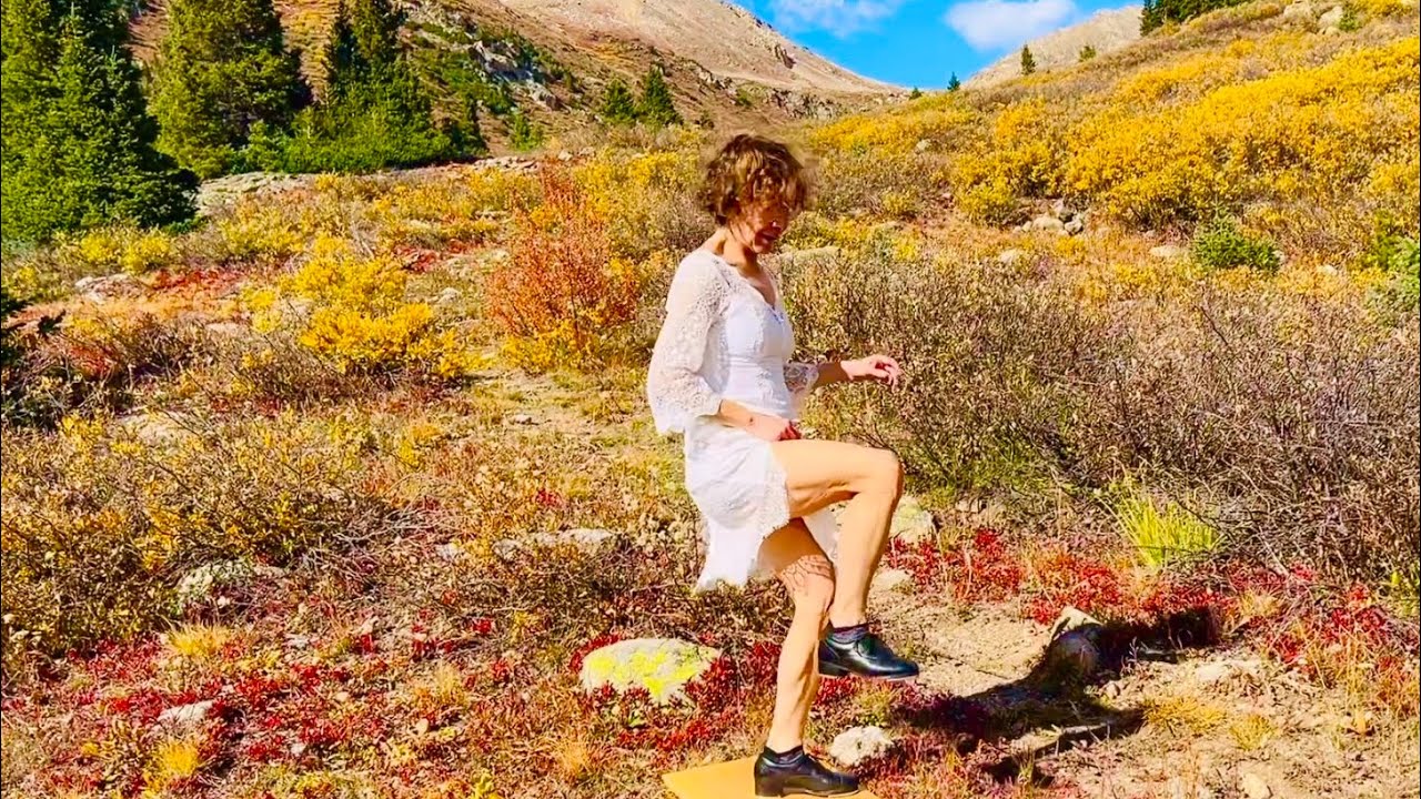 White Lace Dance on Independence Pass - Miss Moonshine celebrates hiking 9 miles on Lost Man Loop
