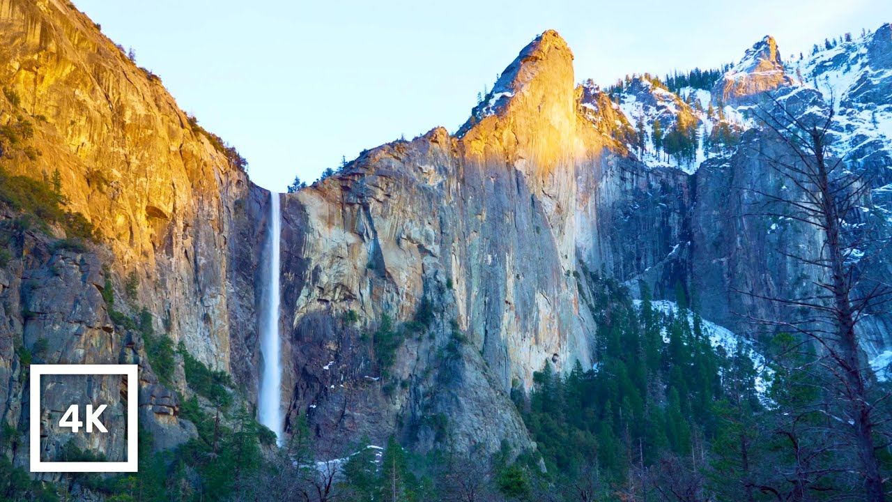 Bridalveil Falls, Yosemite | 4K Relaxing Nature Scene for Sleep & Meditation