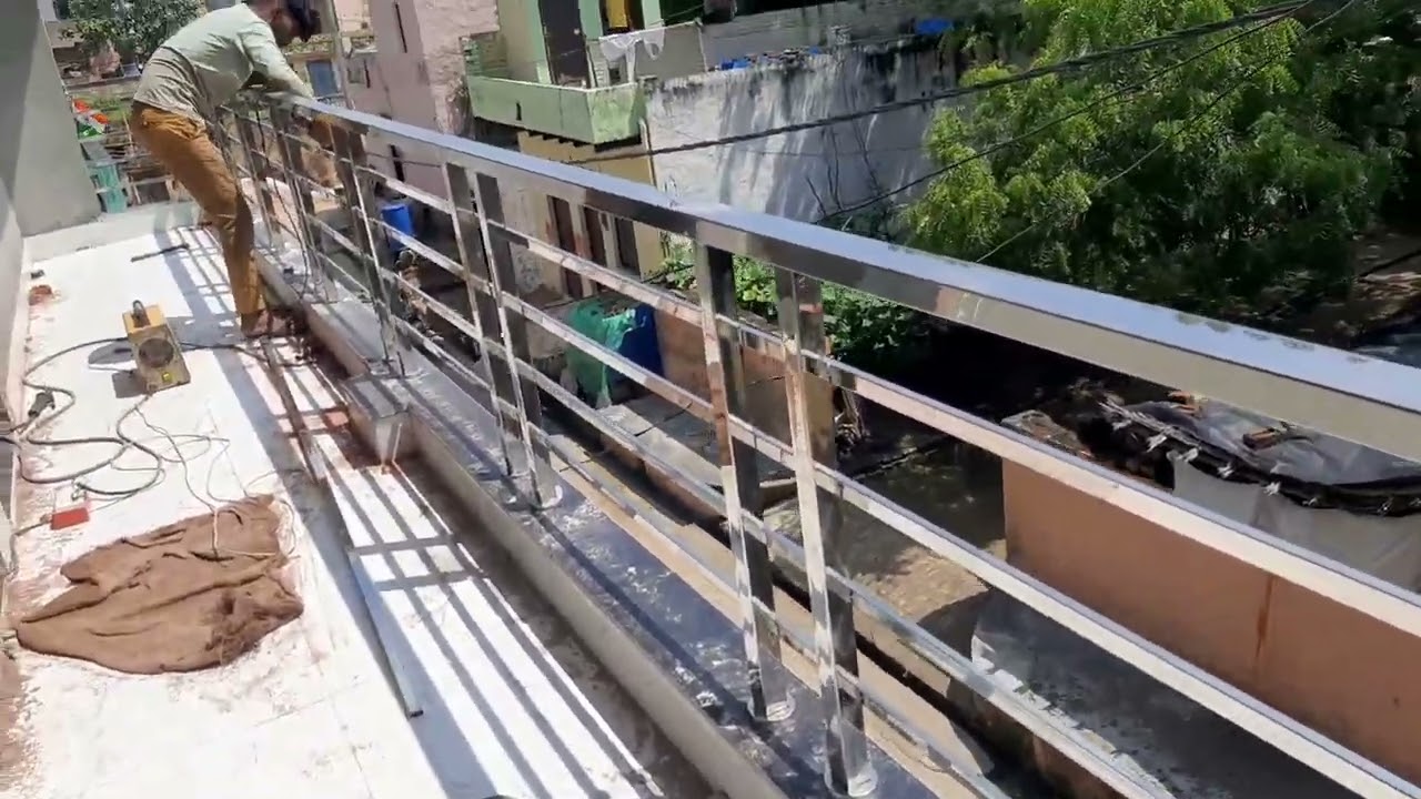 royal #Steel# Furniture  #Jindal #304 grade #SS steel railing# subscribe please