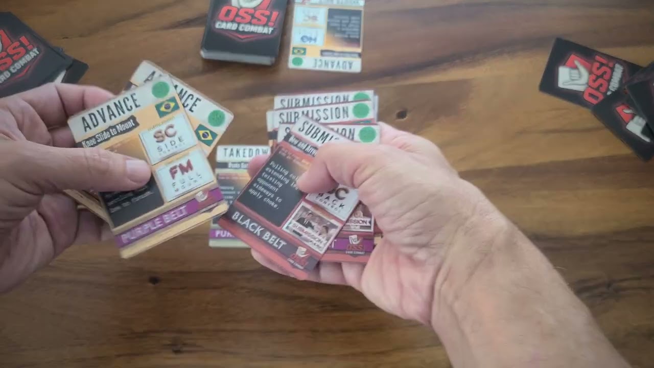 How To Play The New Authentic Brazilian Jiu-Jitsu Card Game: OSS! CARD COMBAT 