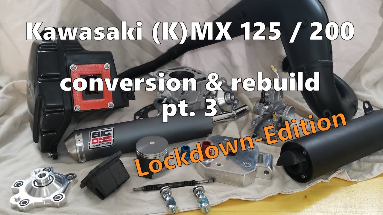 Kawasaki KMX 125 200 rebuild part 3 Big One - Mikuni TMX 30 - KIPS (BDK) - V Force 3