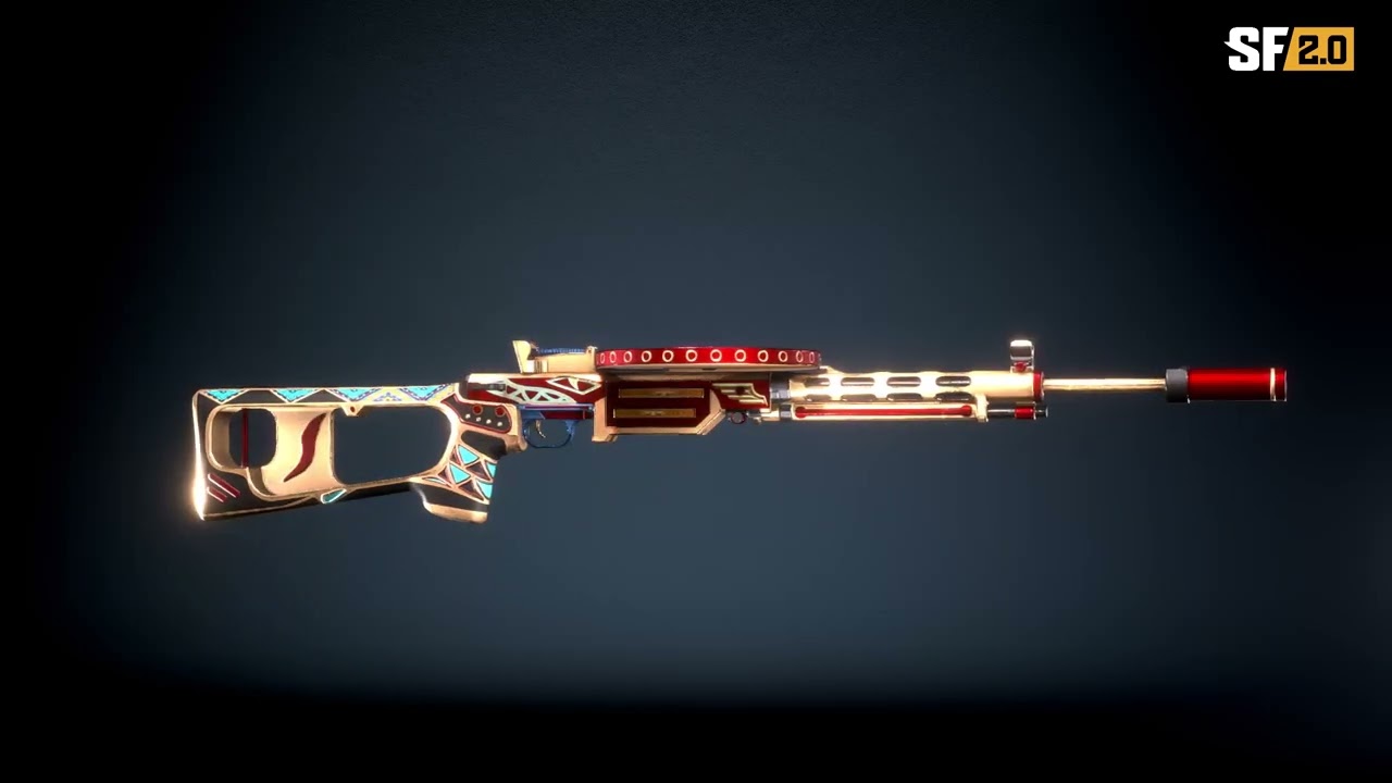 MG-Destroyer Machine Gun In ScarFall 2.0 - Premium Gun Skin In ScarFall