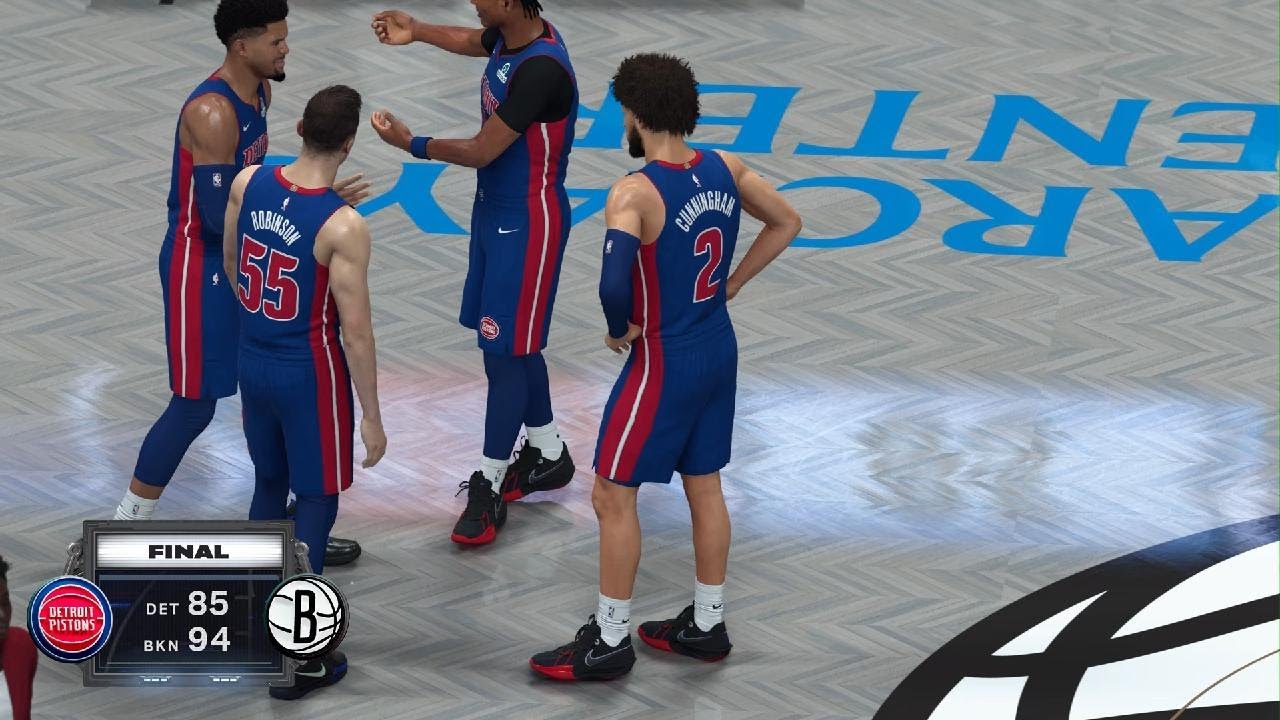 NBA 2K26_Nick Claxton Highlight Nets def Pistons