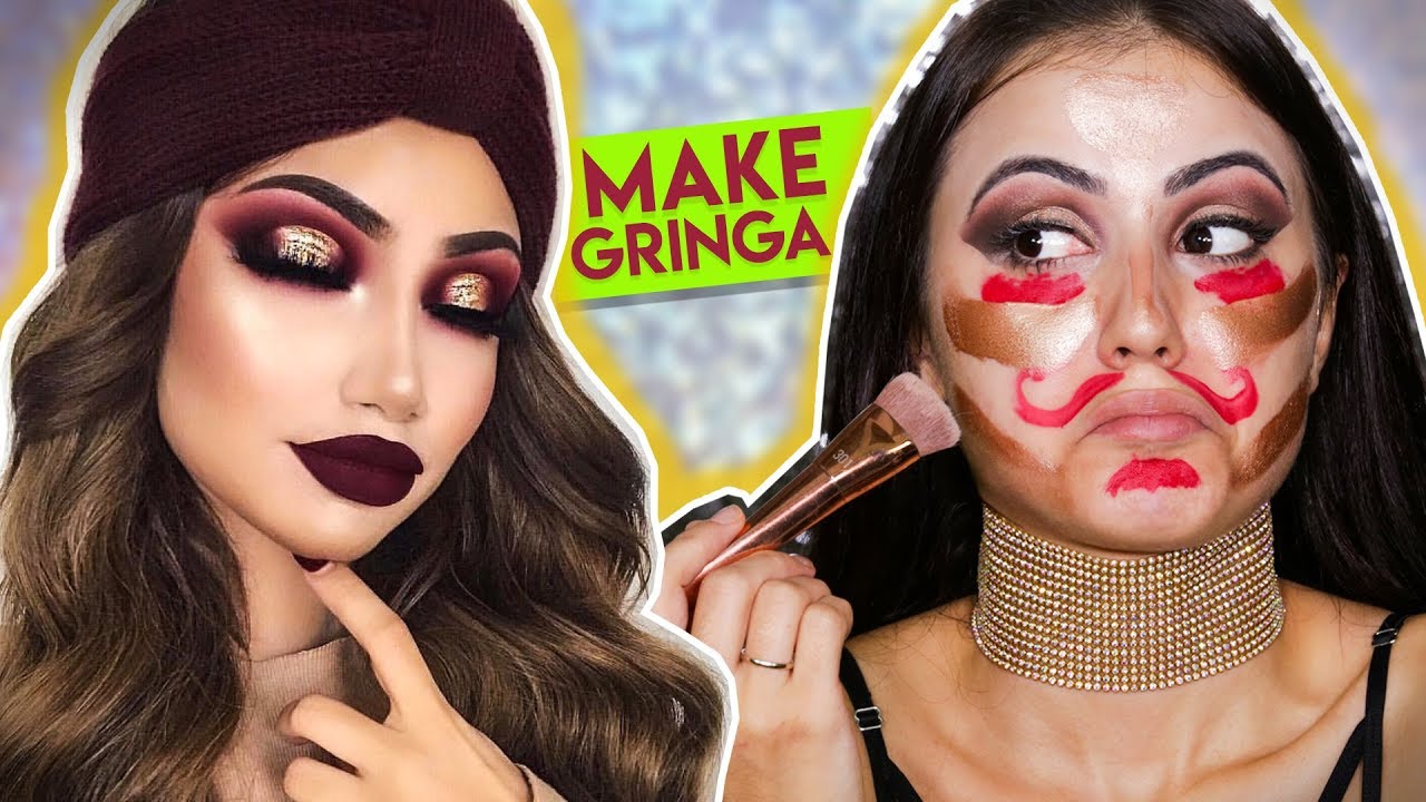 TENTEI IMITAR A MAKE SINISTRONA DA GRINGA! ❤️
