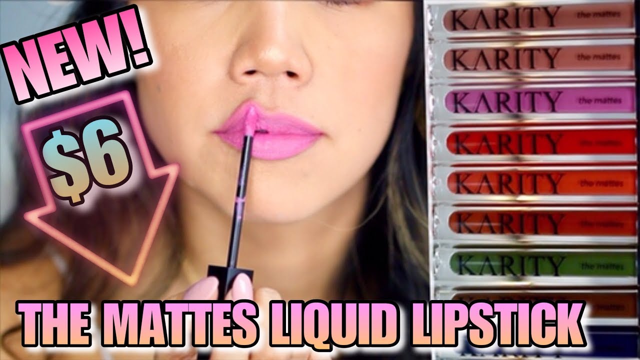 KARITY THE MATTES LIQUID LIPSTICK REVIEW & SWATCHES | CRUELTY FREE MAKEUP - KARITY LIQUID LIPSTICK