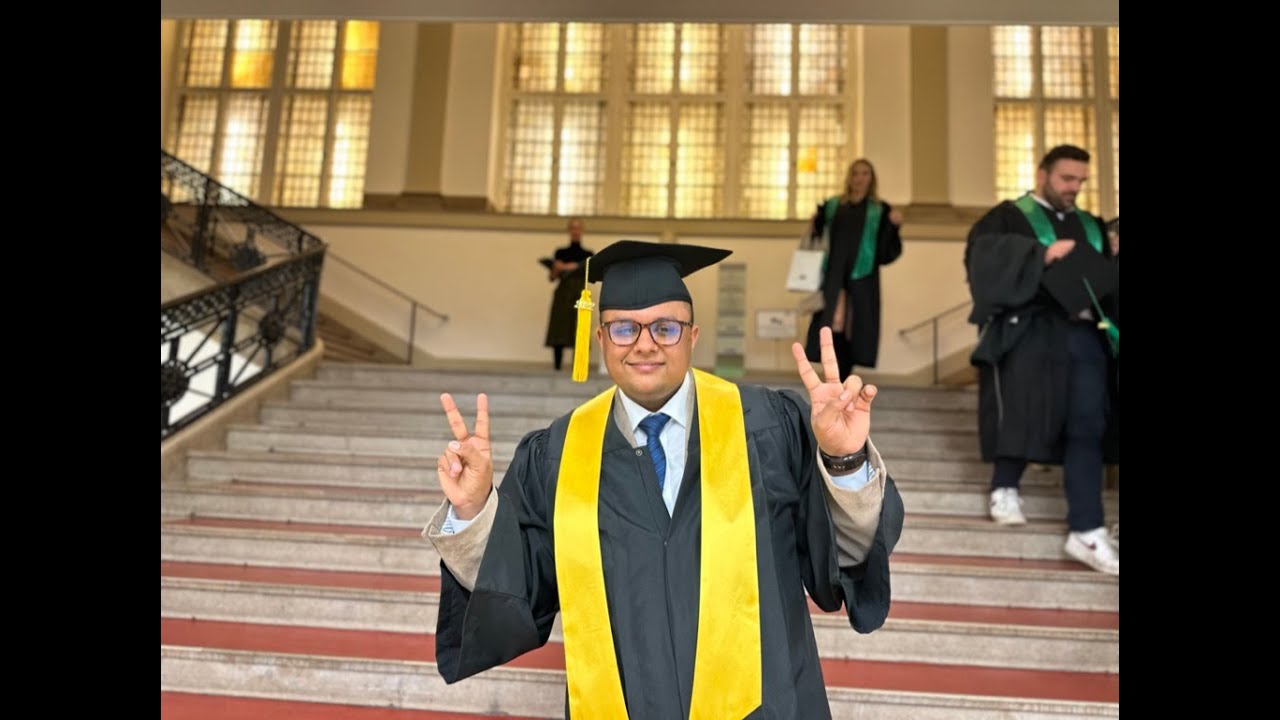 Master's Degree Ceremony of Balram in BBW Hochschule Berlin Germany
