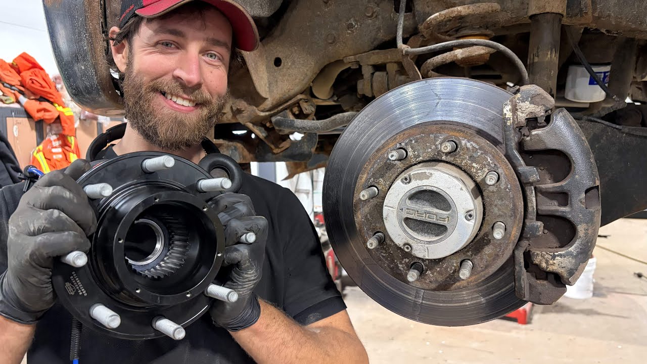 Замена переднего ступичного подшипника Ford F-250 F-350 2011-2016 4x4
