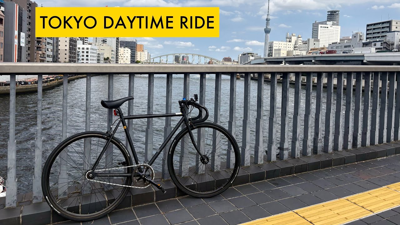 1 Hour Ride Through Tokyo 🌤️ Calm to City Lo-Fi Jazz Beats Bike Ride