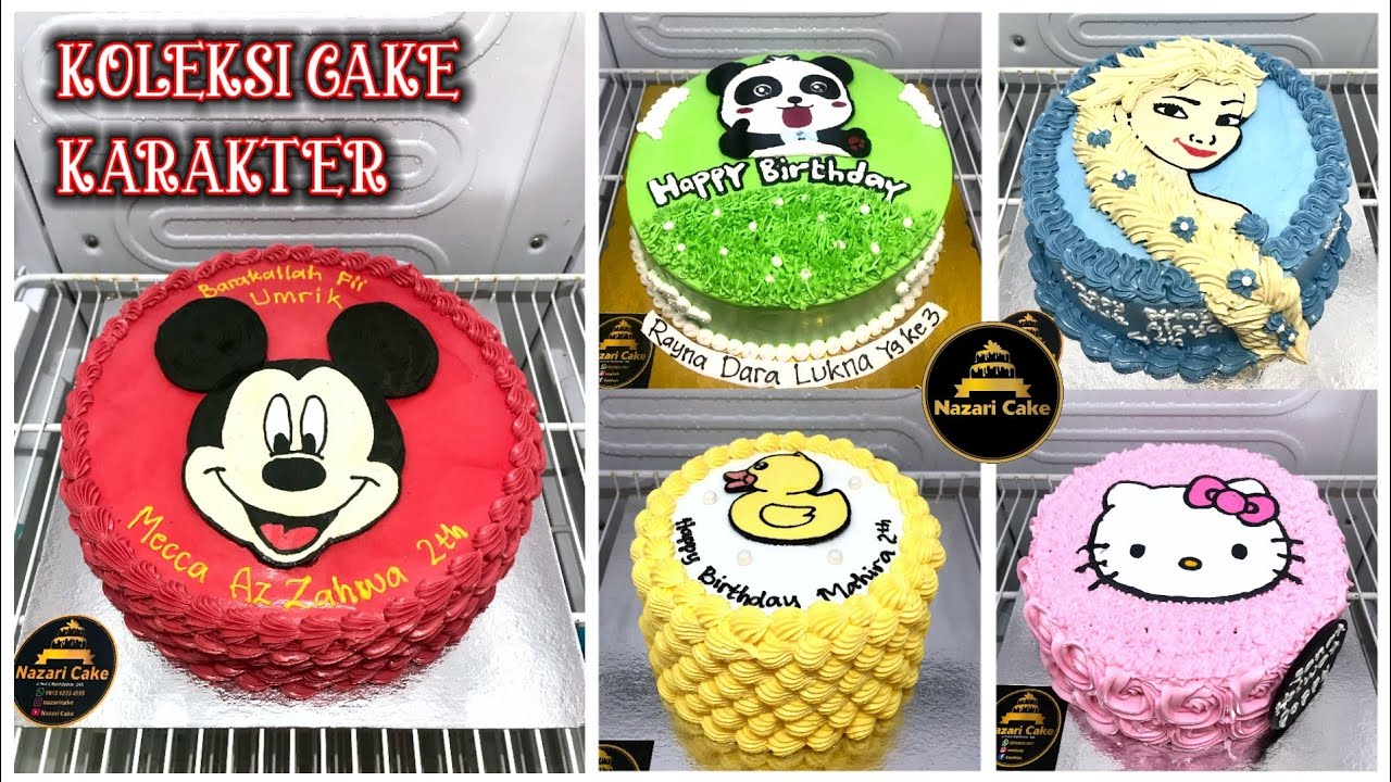 Koleksi kue ulang tahun karakter untuk anak perempuan - Nazari Cake