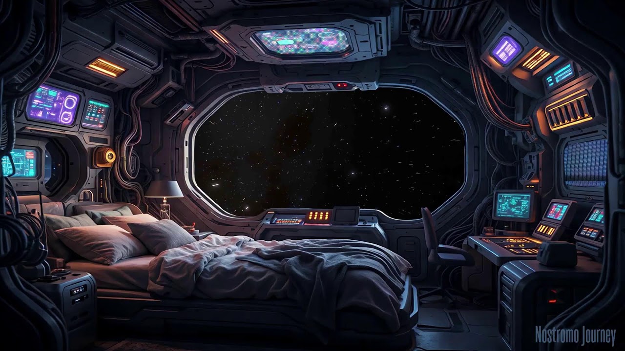 Live Nostromo Suite Ambience 24/7 | Calm Cosmic Sounds | Deep Sleep | Focus & Relax