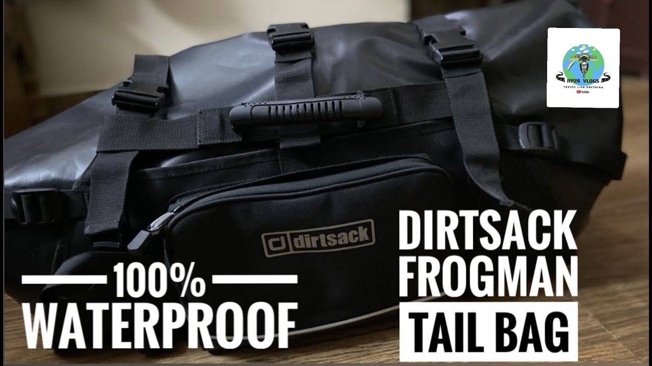 Dirtsack Frogman Tailbag | Black |100% Waterproof | 60 liters | INR 4100 only | RP26 Vlogs|தமிழ்🏍🌨