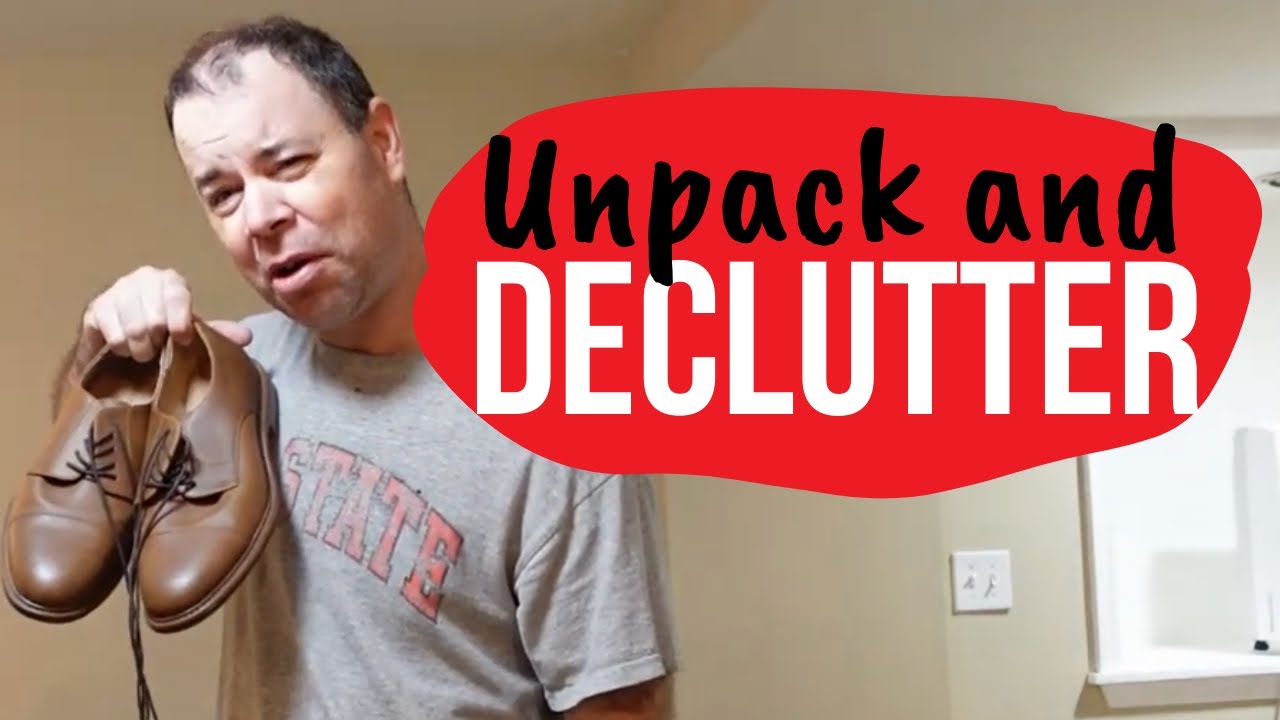 UNPACKING BOXES + DECLUTTERING