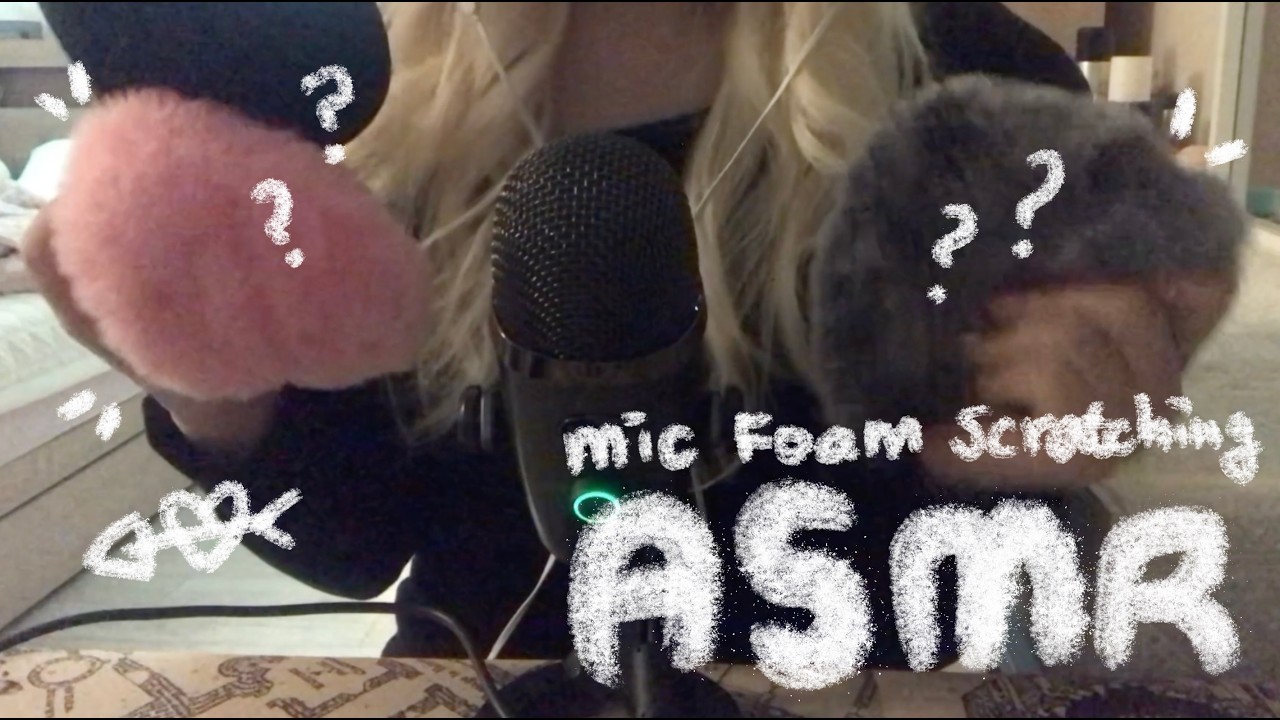 ⋆ ˚｡⋆୨୧˚ ₊˚⊹ ♡ 마이크 윈드스크린 괴롭히기 asmr⊹ ˚ ₊˚୨୧ ₊˚⋆ 스크래칭 소리   ̖́