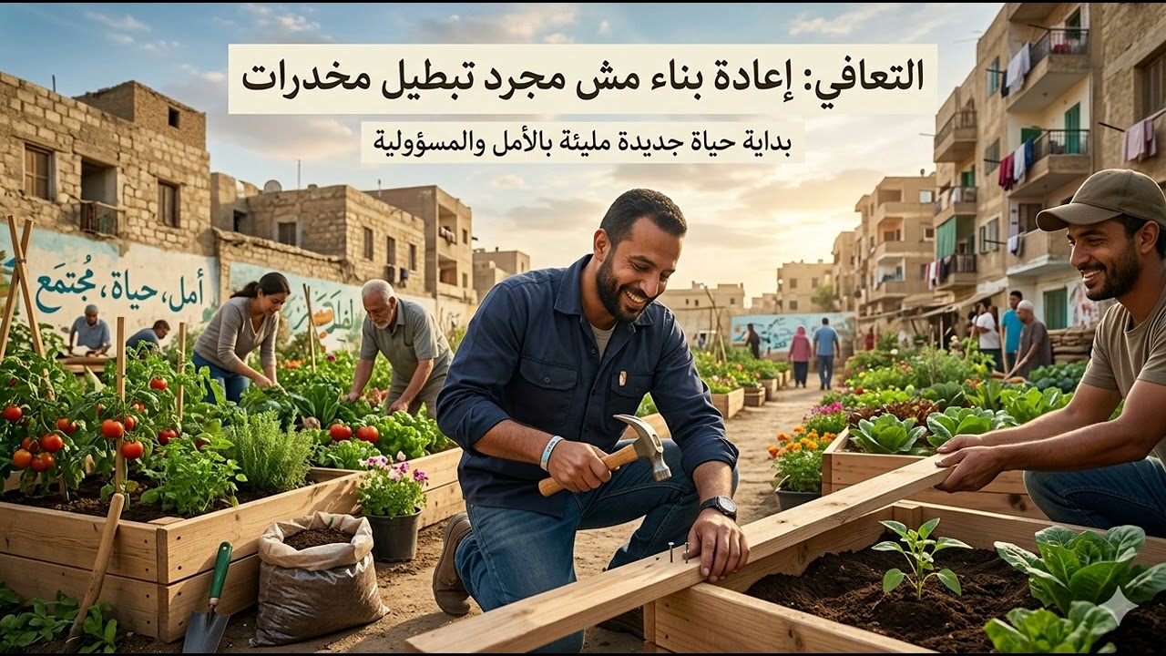 التعافي إعادة بناء مش مجرد تبطيل مخدرات