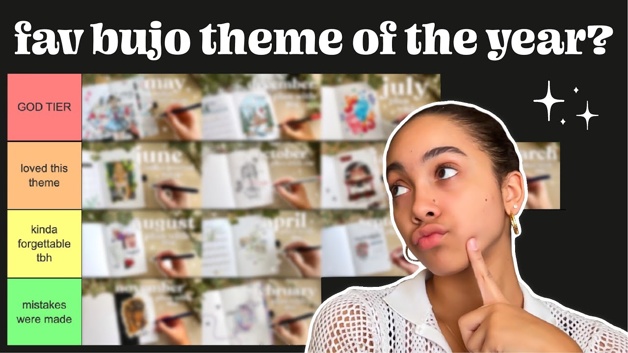 TIER RANKING my 2023 bullet journal themes 🪴 bullet journal inspiration for beginners