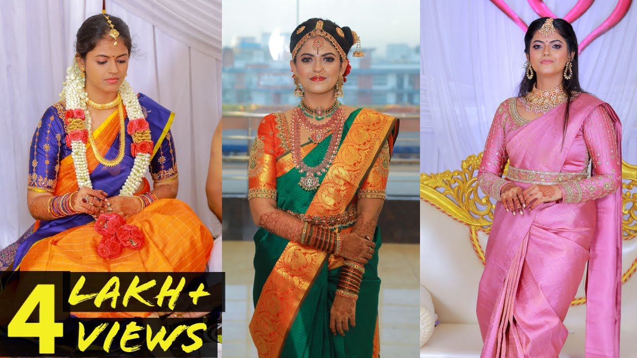 My wedding silk sarees and designer blouse collection | Bridal aari work blouse designs