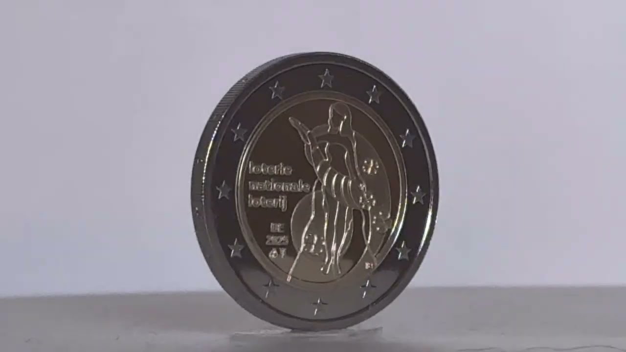 Monnaie Royale de Belgique : 2 euro proof Loterie Nationale 2025 Belgique