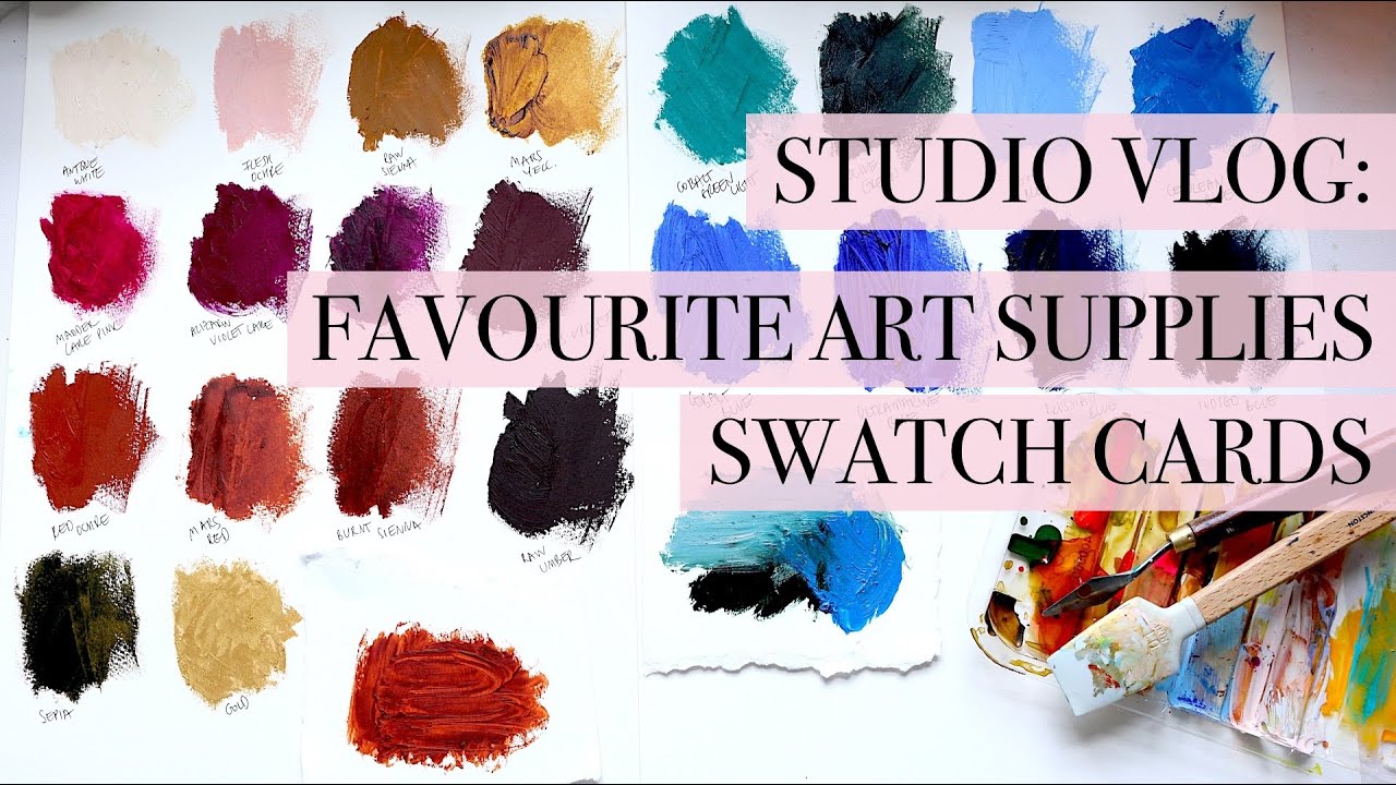 29.03.2024 Studio Vlog | Favourite Art Supplies and Sennelier Oil Sticks Swatch Cards!