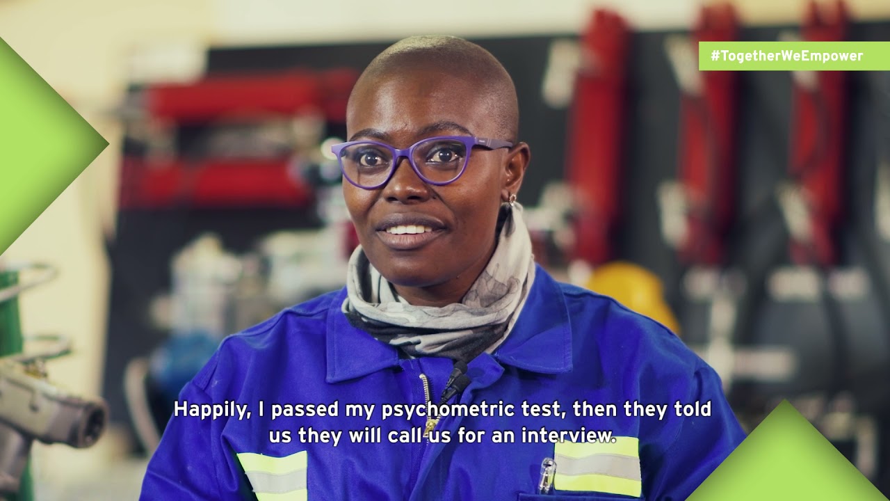 Pertunia Mogano talks about what it took to qualify as a diesel mechanic.