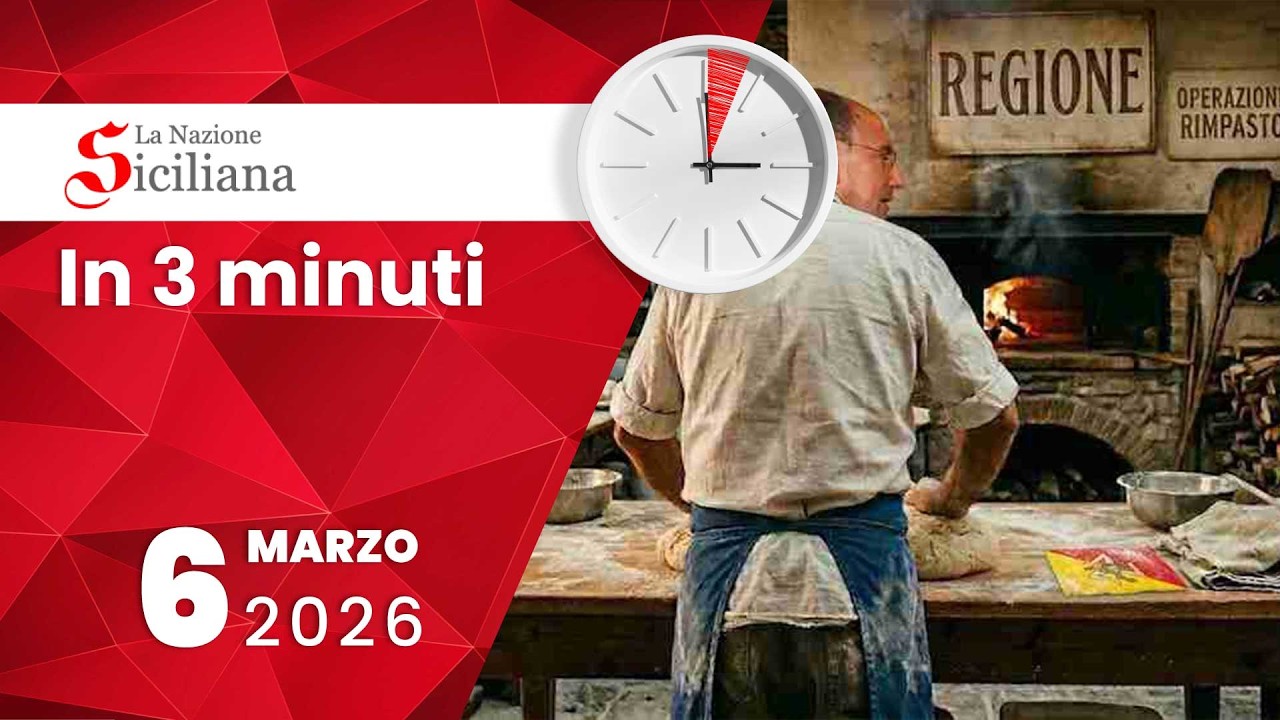 “IN TRE MINUTI” NOTIZIARIO DEL 6 marzo 2026