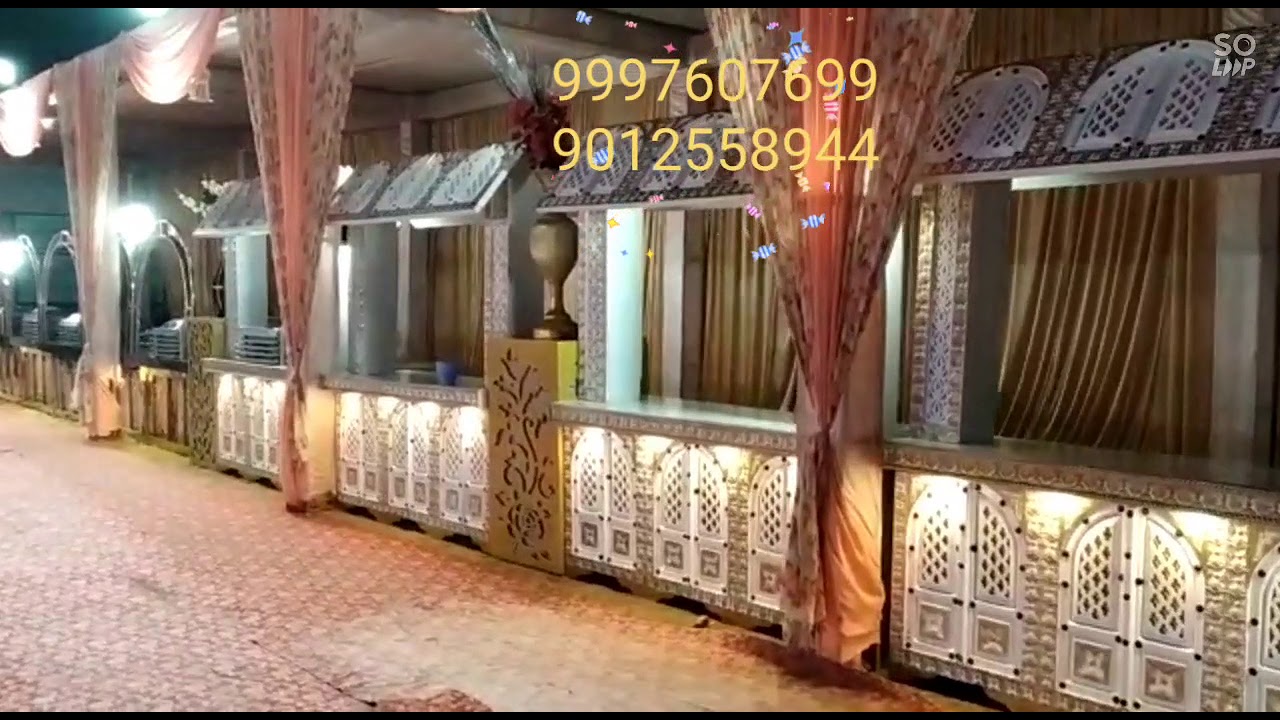 LED catering counter Steel wooden new latest