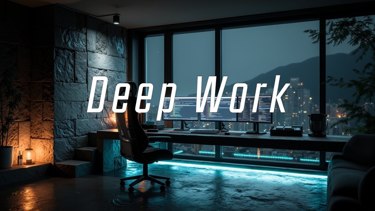 Dark Hacker Atmosphere - Night Coding Music ~ Deep Productivity Music for Programming Flow