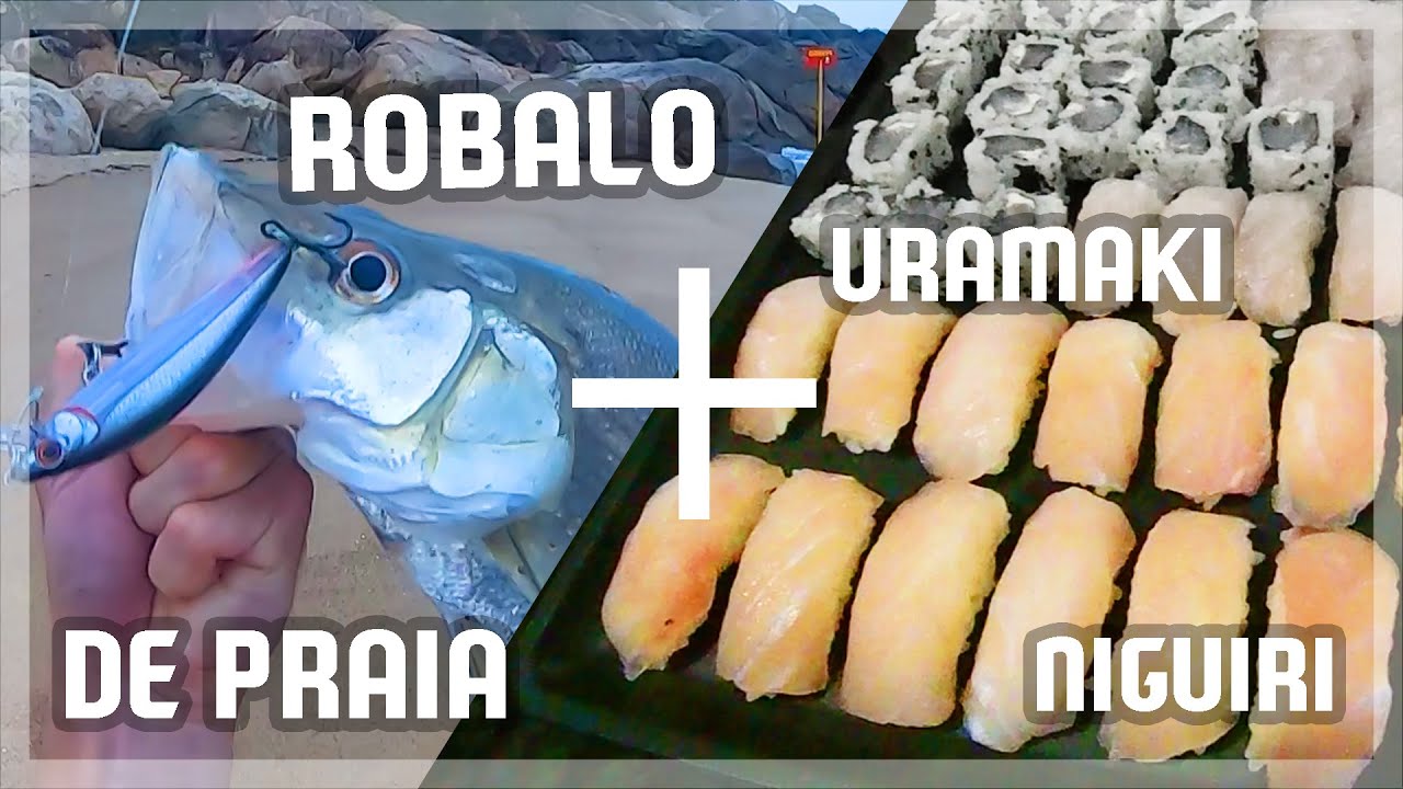 ROBALO NO PINCHO DE PRAIA E SUSHI