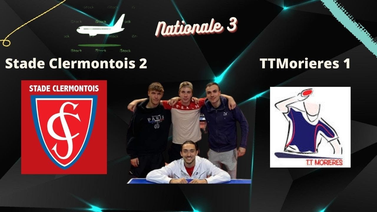 Nationale 3: Stade Clermontois 2 VS TTMorières 1