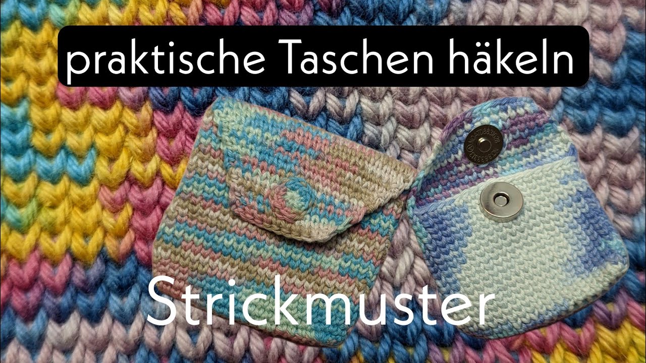 Häkeln im Strickmuster 🧶💗 kleine Taschen😍 kleine Geschenke