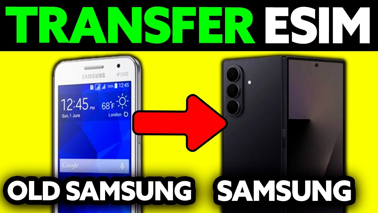 How To Transfer eSim From old Samsung to Samsung (2025) - Step by Step