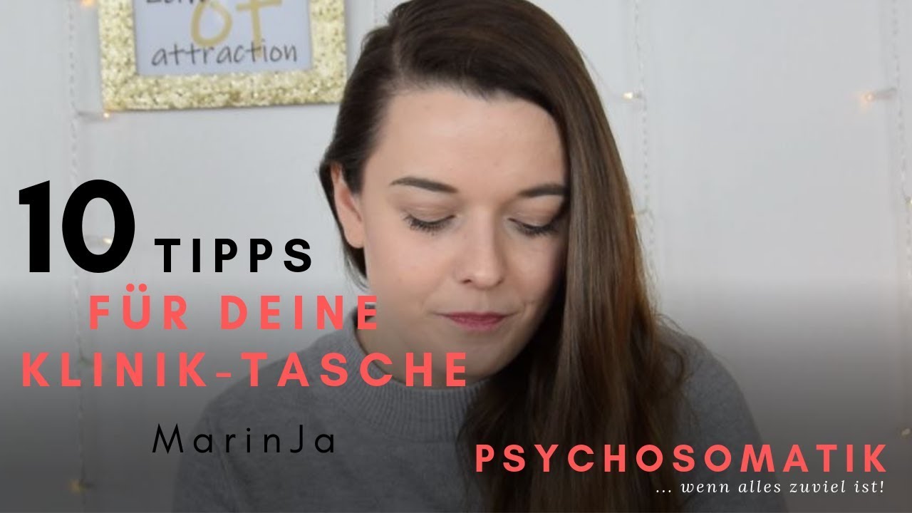 10 Tipps für DEINE Kliniktasche I Psychosomatik I Depression I MarinJa