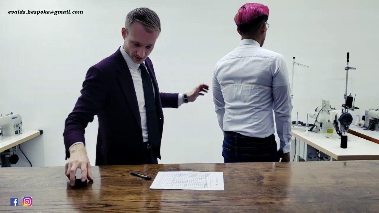 Toma de medidas saco