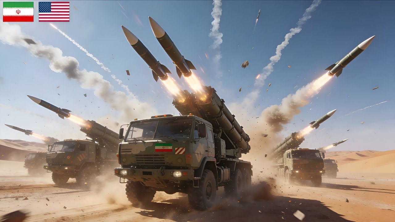 today!! iran launched a hail of missiles at us bases.