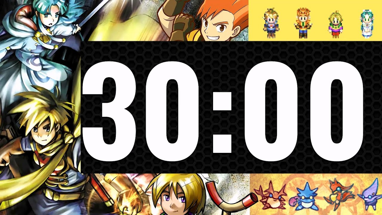 GOLDEN SUN ☀️ 30 Minutes of OST Music - ⏱ TIMER & ALARM ⏱ - with COUNTDOWN