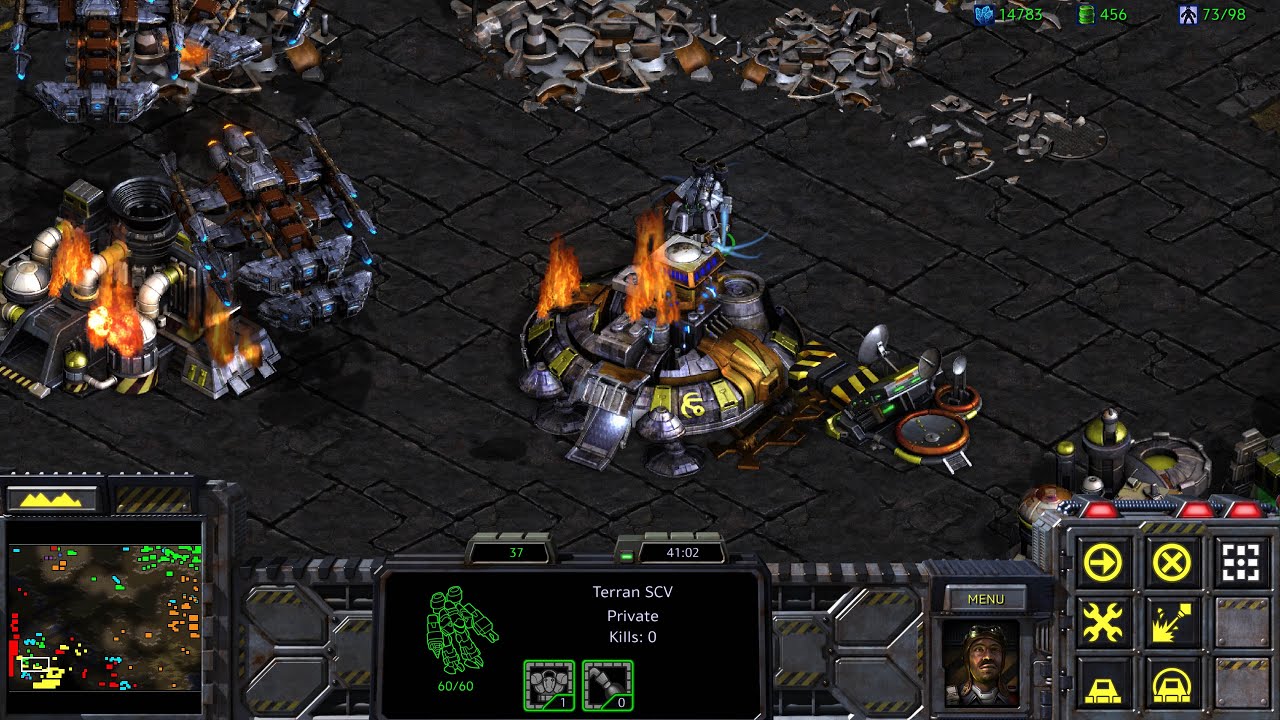 The Confederates plant the psi-emitter on Kerrigan's base