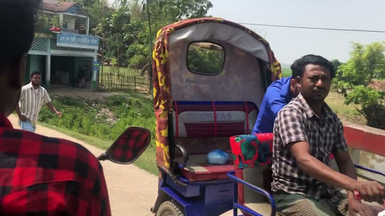 Rickshaw ride around Syedpur Bangladesh.  সৈয়দপুর বাংলাদেশ ঘুরে রিকশায় চড়ে
