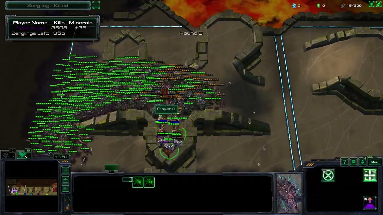 Starcraft 2 Arcade Map Zergling Defense Solo #4
