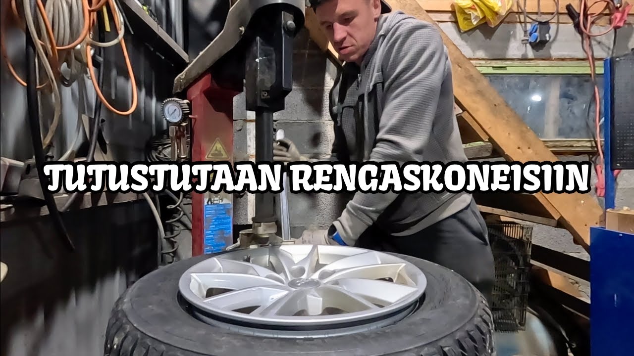 Tässä on meidän rengaskoneet - Marko opettelee uusia asioita