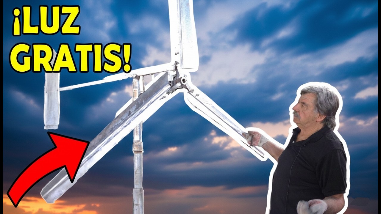 AEROGENERADOR EÓLICO CASERO POTENTE