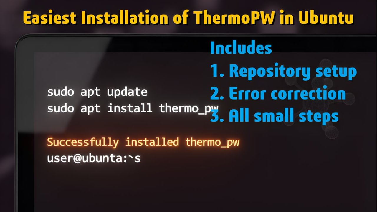 How to install ThermoPW in Ubuntu