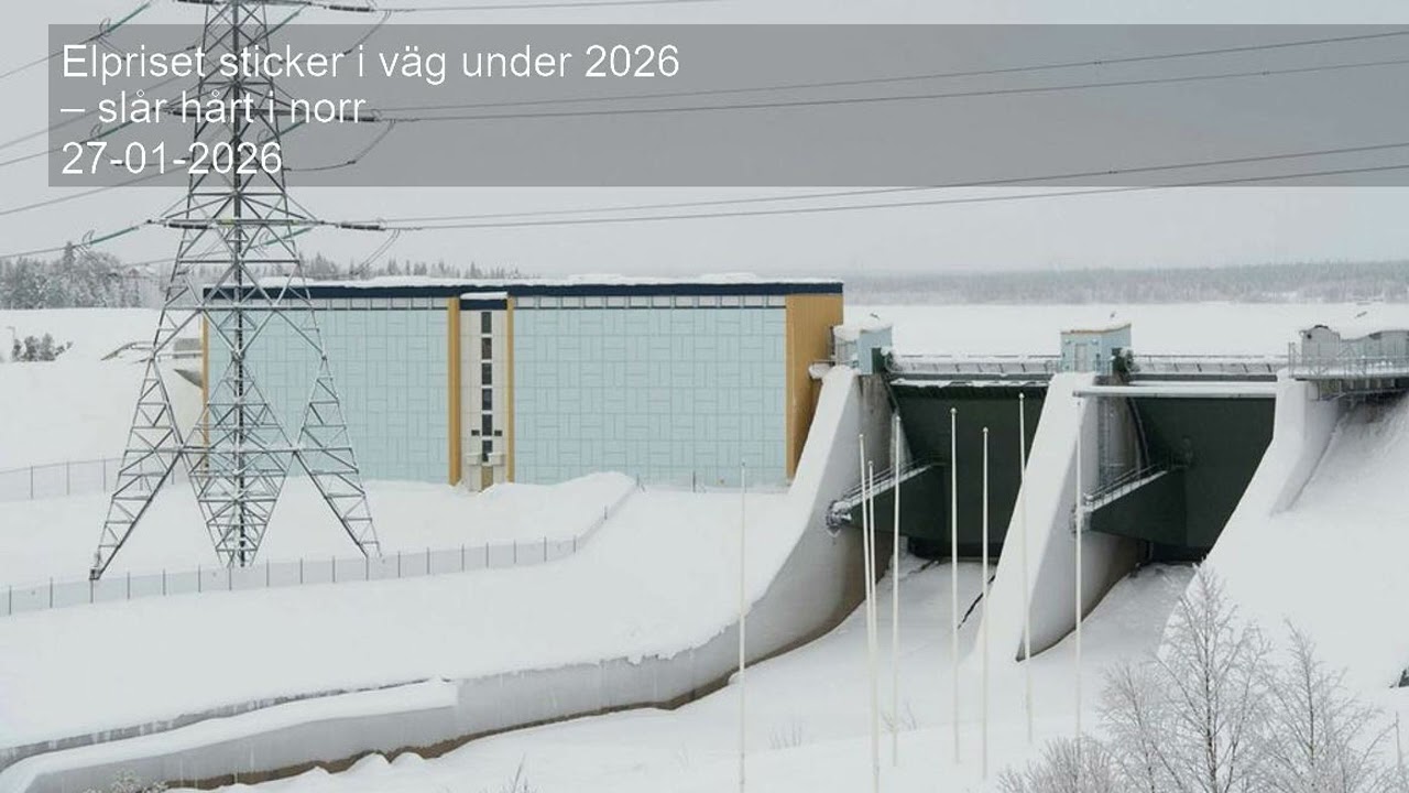Elpriset sticker i väg under 2026 – slår hårt i norr