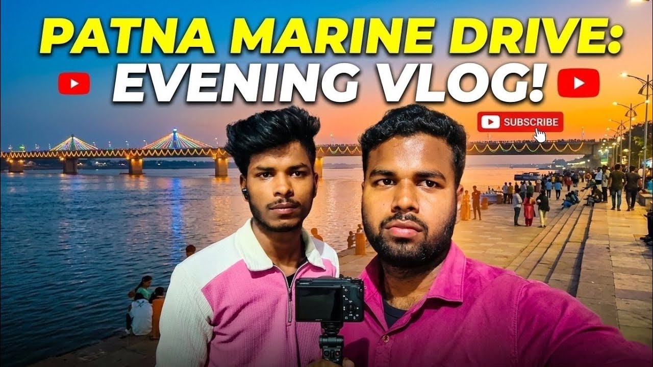 Patna Marine Drive: Shaam ki Masti with Himanshu! 🌅 | Explore with Vijay