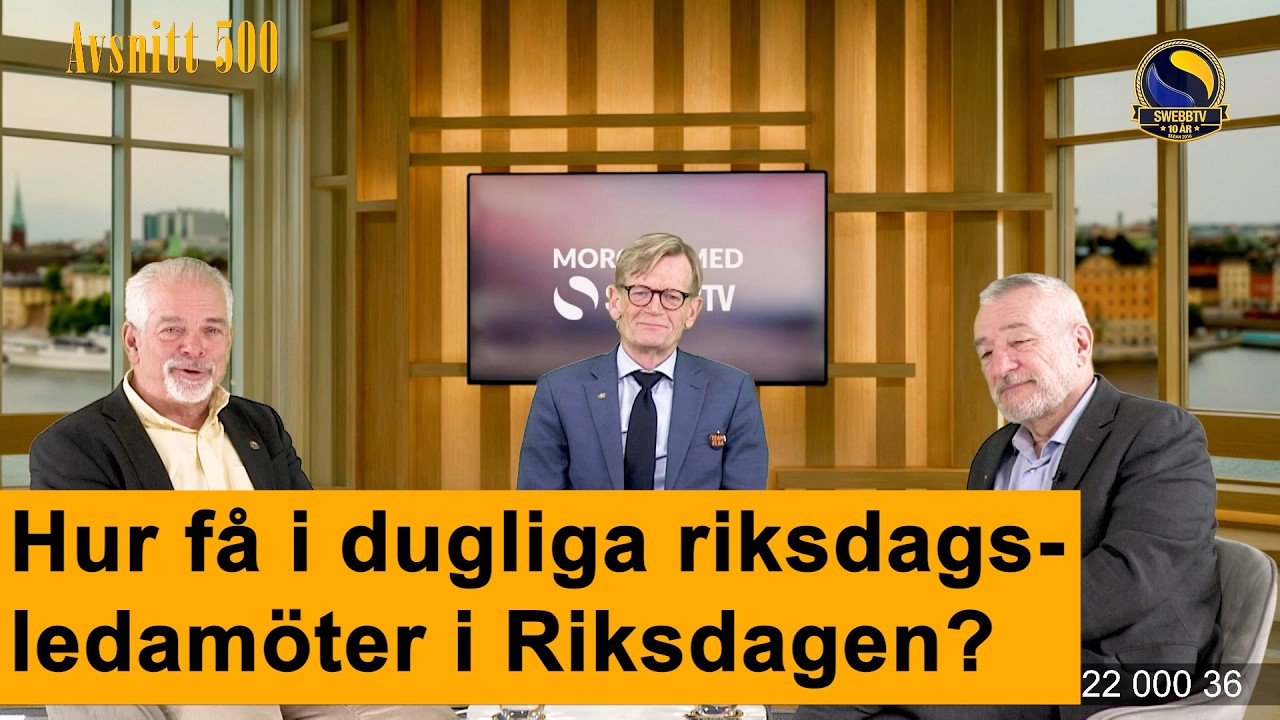 Morgon med Swebbtv och Ring Swebbtv Live 500 med Richthoff, Kasselstrand och Bo Hansson