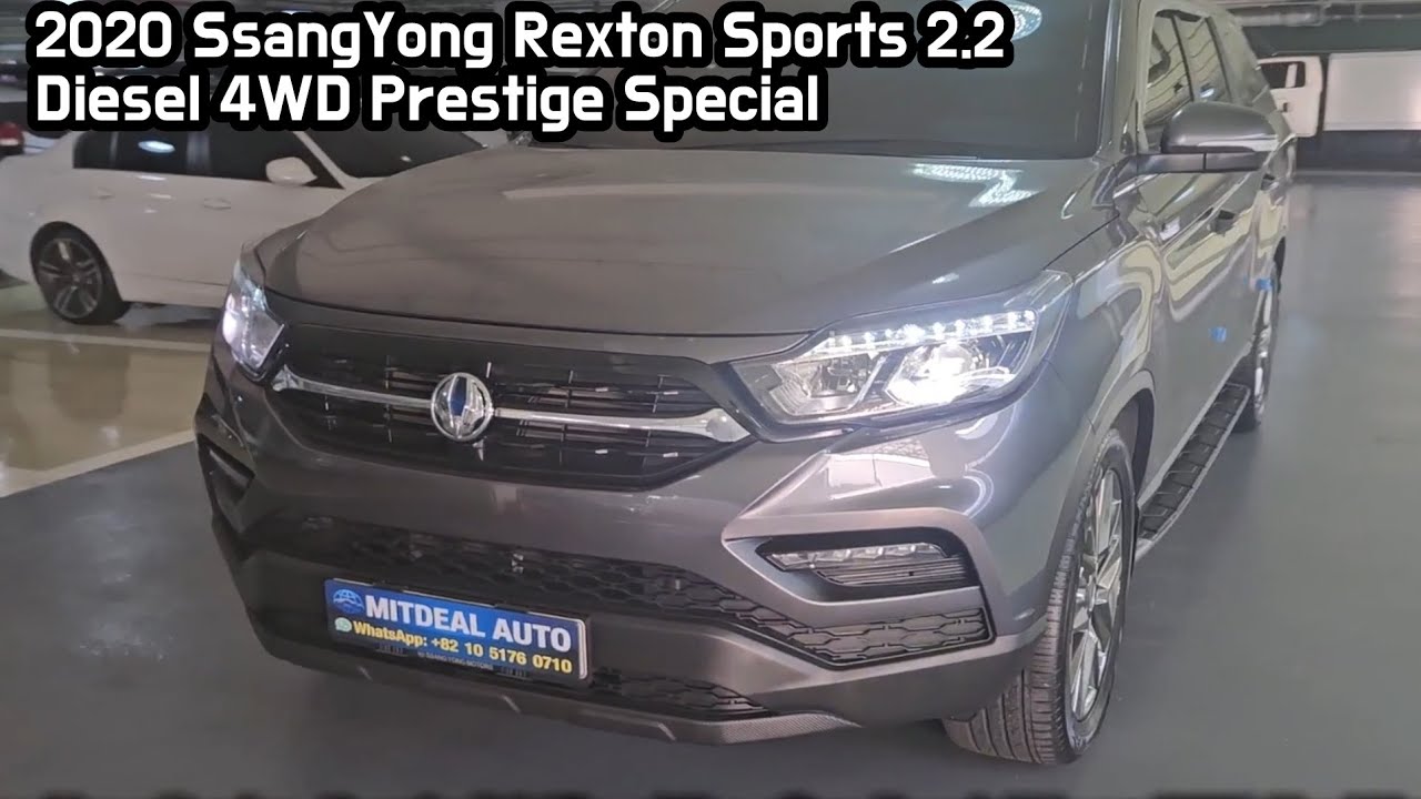 2020 SsangYong Rexton Sports 2.2 Diesel 4WD | Korean Pickup Truck for Export