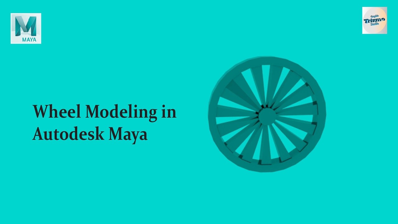 Wheel 3D Model | Autodesk Maya #WheelModel#Vehicle3D#TireModel#AutodeskMaya